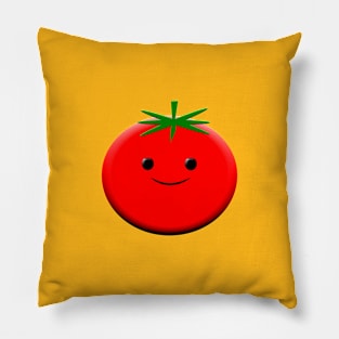 Red Tomato Drawing Pillow