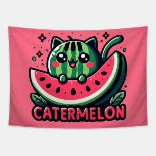 Catermelon Fruity Watermelon Cat Tapestry