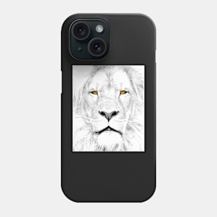 White Box Series White Lion Phone Case