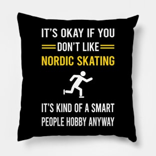 Smart People Hobby Nordic Skating Skate Skater Pillow