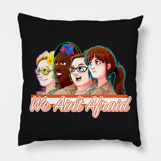 We Ain't Afraid Pillow by PageBranson