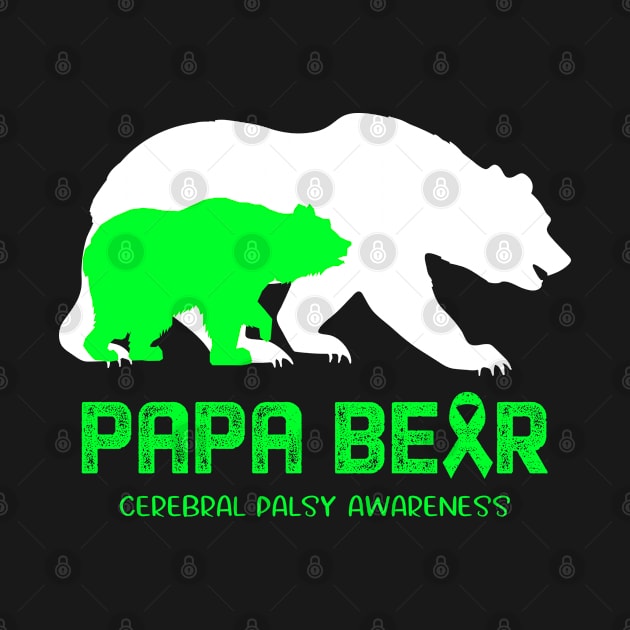 Papa Bear Cerebral Palsy Awareness Papa Bear Support Cerebral Palsy Gifts by ThePassion99