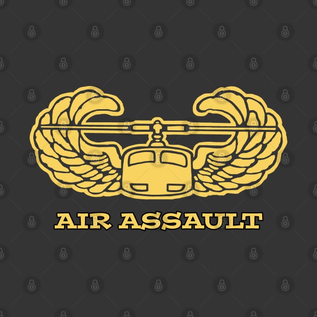 101st ARMY AIR ASSAULT Wings Gold by Trent Tides