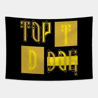 Unique Lettering T-Shirt Design Tapestry