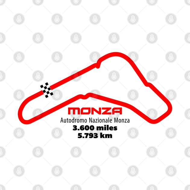 Monza Track Graphic by Hotshots