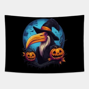 Hornbill Halloween Tapestry