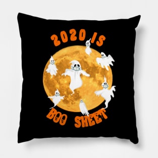 Boo Sheet white Ghost Wear Mask Halloween Pillow