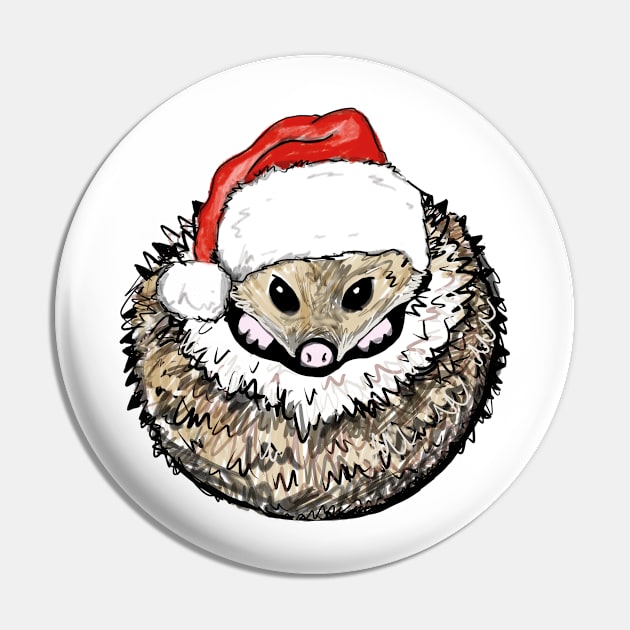 Christmas Hedgehog Pin by drknice