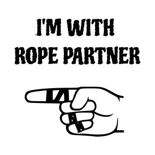 I'm with rope partner (black) T-Shirt