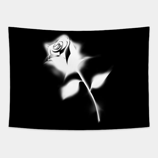 White Rose Gothic Tapestry by SpassmitShirts