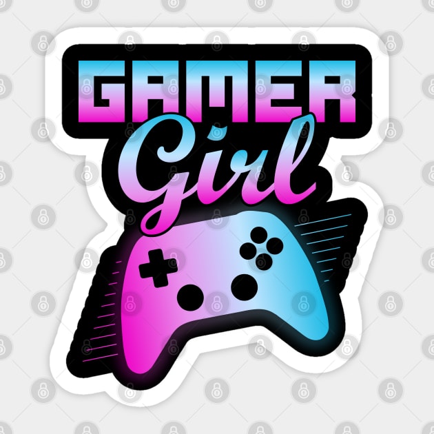 Gamer Girl Funny Video Gaming Game Controller Graphic Gift - Gamer Girl  Gift - Sticker