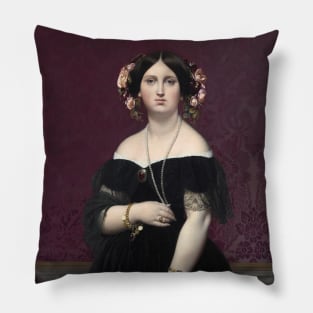 Madame Moitessier by Jean-Auguste-Dominique Ingres Pillow