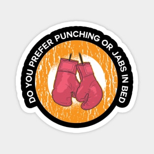 Vintage Boxer Boxing Gloves Design Funny Boxing Quote Magnet