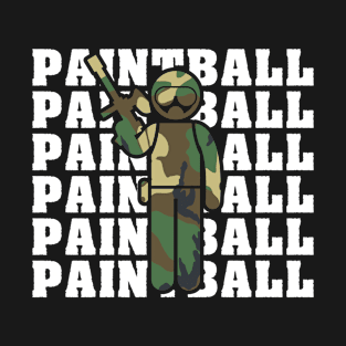 Camouflage Paintball Player T-Shirt