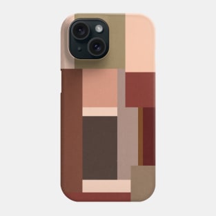 Abstract Earthy Warm Terracotta Geometry Pattern Phone Case