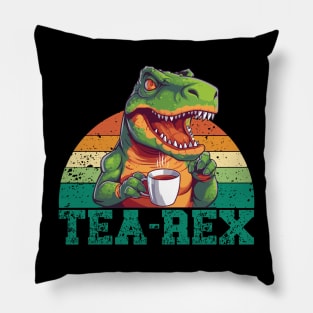 Tea Rex Pillow