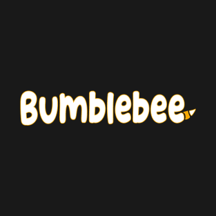 Bumblebee With Sting White Graphic Word T-Shirt