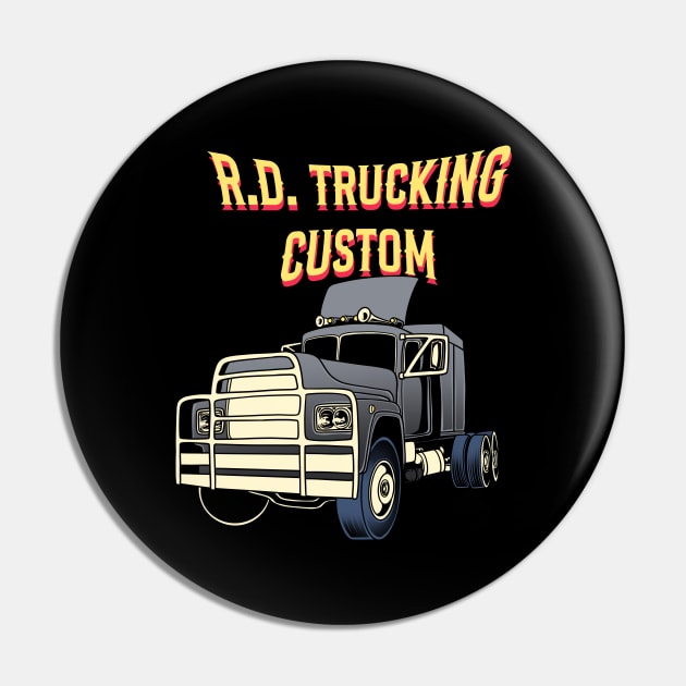 R.D. Trucking Custom Pin by asterami