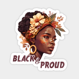 Black & Proud - Black Girl Art Magnet