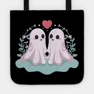 Cute Ghost Couple Tote