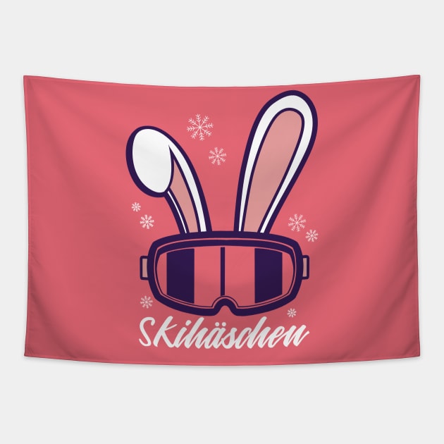 Skihäschen | Ski bunny Tapestry by LR_Collections