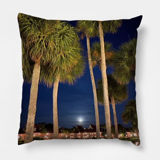 Palm Tree Paradise Pillow by Disney Tips Guy