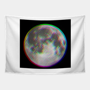 Glitch Moon Tapestry