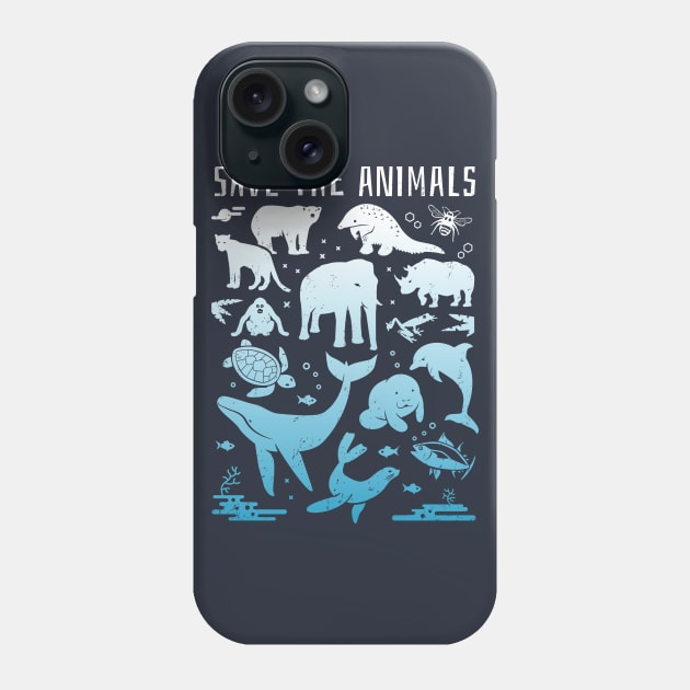 Rare Animals of the World - Save The Animals Phone Case by bangtees