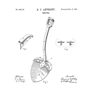 Original Shovel 1885 Patent Vintage Retro Graphic Tee T-Shirt