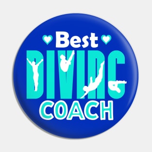 Best Diving Coach Springboard Diving Instructor Gift Pin