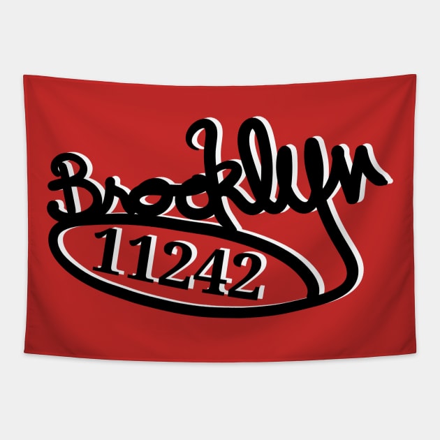 Code Brooklyn Tapestry by Duendo Design