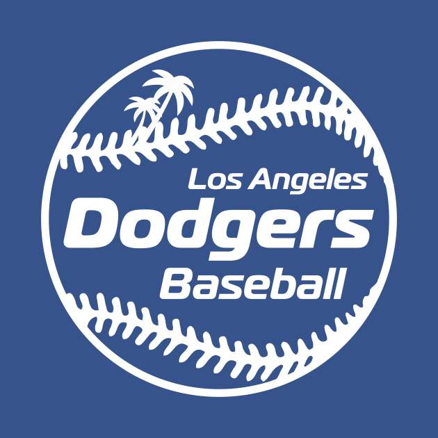 Dodgers 80s Retro Ball by Throwzack