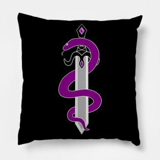 Sword and Snake (Asexual Colors) Pillow