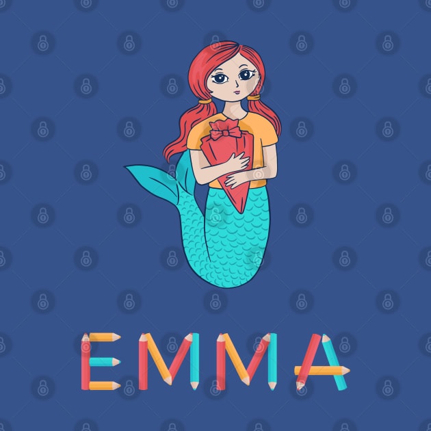 School Enrollment Mermaid Emma by DePit DeSign