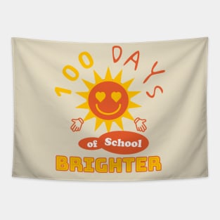 100 Days of School Brighter with Sun Tapestry