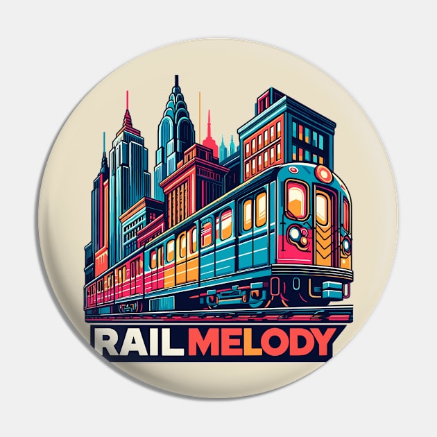 Railway, Rail Melody Pin by Vehicles-Art