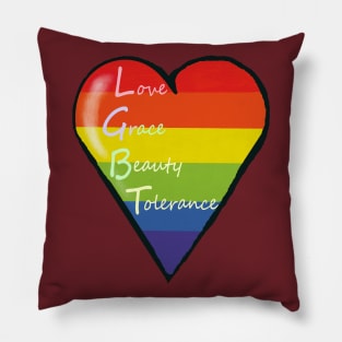 LGBT-Heart Pillow