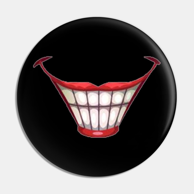 Creepy Smile For Face Masks Mask Design Pin Teepublic - creepy smile t shirt roblox