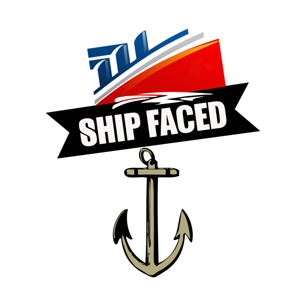 Funny Ship Faced Booze Cruise Boating Nautical Pun by theperfectpresents