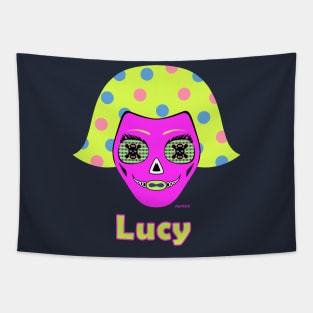 Lucy--  Hot Pink Tapestry