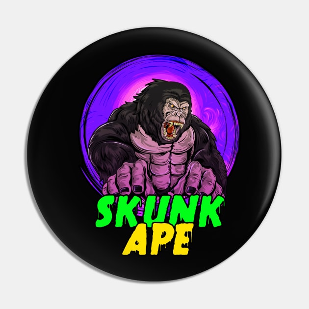 SKUNK APE Pin by theanomalius_merch