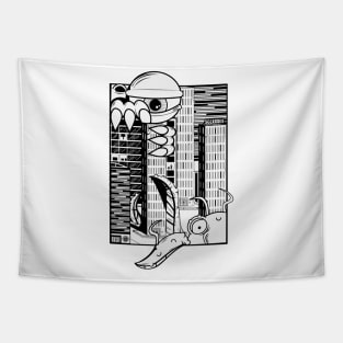 invasion city Tapestry