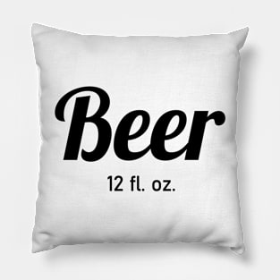 Generic beer label Pillow