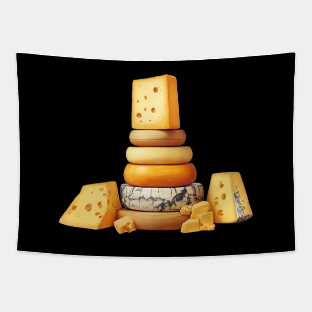 Cheese Vintage Since Retro Cow Milk Tapestry by Flowering Away
