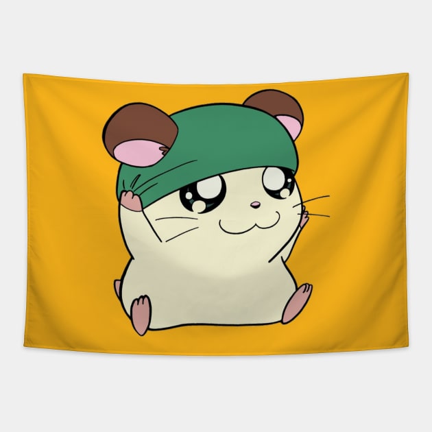 Cute hamster Tapestry by Laris Manis Art