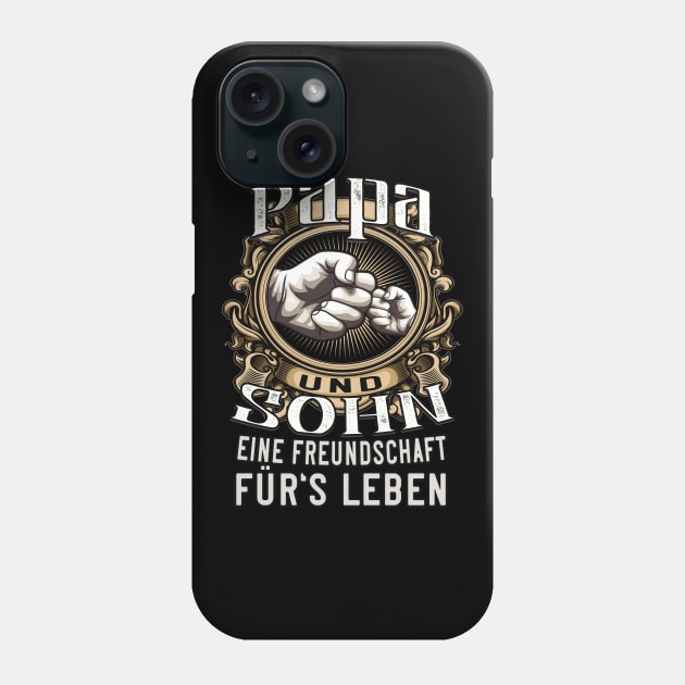 Papa und Sohn Freundschaft fürs Leben Phone Case by Foxxy Merch