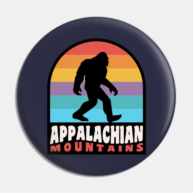 Appalachian Mountains Bigfoot Sasquatch Appalachians Pin by PodDesignShop