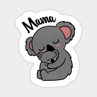 Cute Koala Bear Mama with Cub Magnet