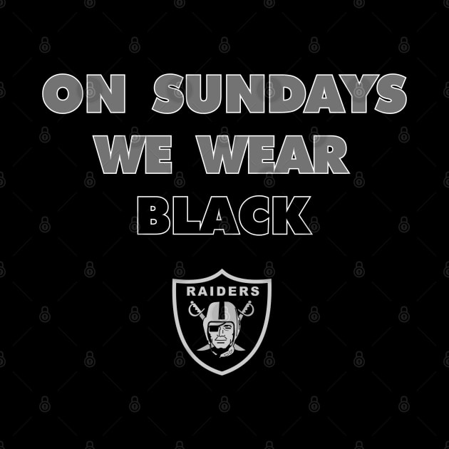 Raiders "On Sundays We Wear Black" by capognad