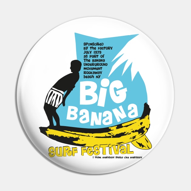 Big Banana Surf Pin by PopGraphics